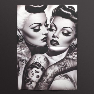 Papel De Seda Chicas de Retro Glam Tattoo