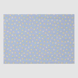 Papel De Seda Chicas Ditsy (Azul Chambray) - Patrón de pájaro li