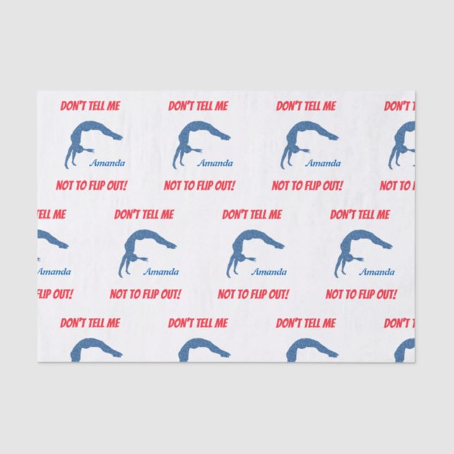 Papel De Seda ¡chicas No Me Digan Que No Se Apague! Gimnasia (Anverso)