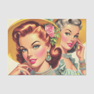 Papel De Seda Chicas Vintage Cute Pin-up