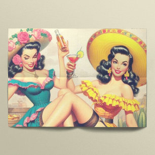 Papel De Seda Chicas Vintage Sombrero
