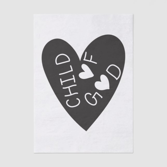 Papel De Seda Child of God Black Heart (Anverso)