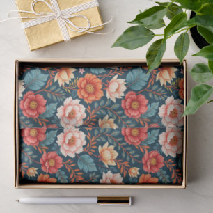 Papel De Seda Chinoisería de colores brillantes