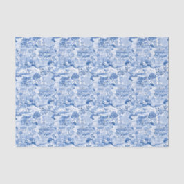 Papel De Seda Chinoiserie Blue & White Pagodas