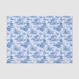Papel De Seda Chinoiserie Blue & White Pagodas