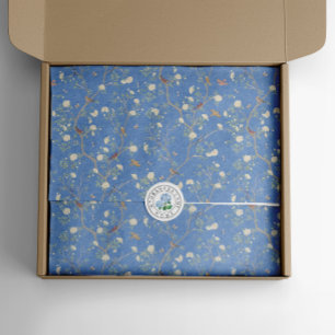 Papel De Seda Chinoiserie Camellia Garden Brisa Azul