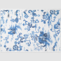 Chinoiserie de la Pagoda Azul y Blanco