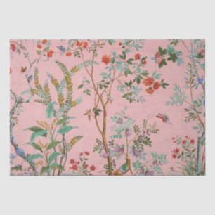 Papel De Seda Chinoiserie rosa