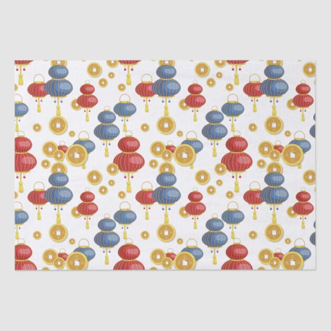 Papel De Seda Chinos felices año nuevo (Anverso)