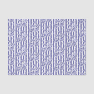 Papel De Seda Chintz morado y floral blanco