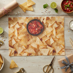 Papel De Seda Chips y salsa