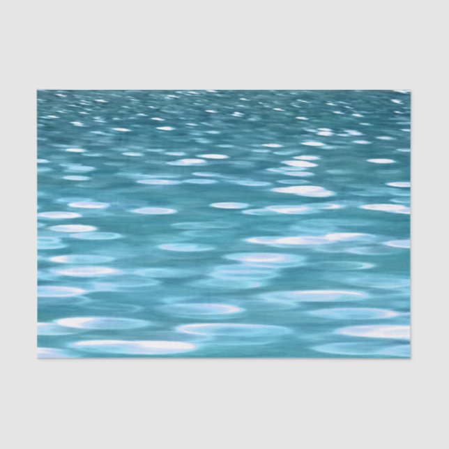 Papel De Seda Chispa verde azulada (Anverso)