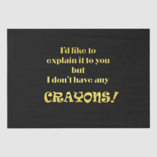 Papel De Seda Chiste divertido explicado con crayones