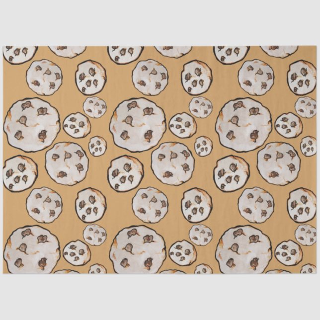 Papel De Seda Chocolate Chip Cookies amante de la cocina (Anverso)