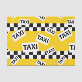 Papel De Seda Chofer de taxi de Nueva York amarillo