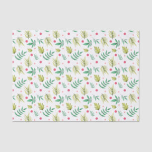Papel De Seda Chorro de Bebé de Hojas Tropicales