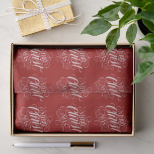 Papel De Seda Christian Merry Christmas Chalak Lettando a Cristo