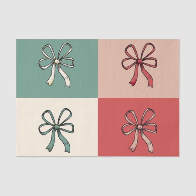 Papel De Seda christmas bow conquette (Anverso)