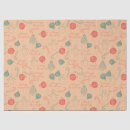 Papel De Seda Christmas Doodle Pattern | Snowmen, Trees & Candy 