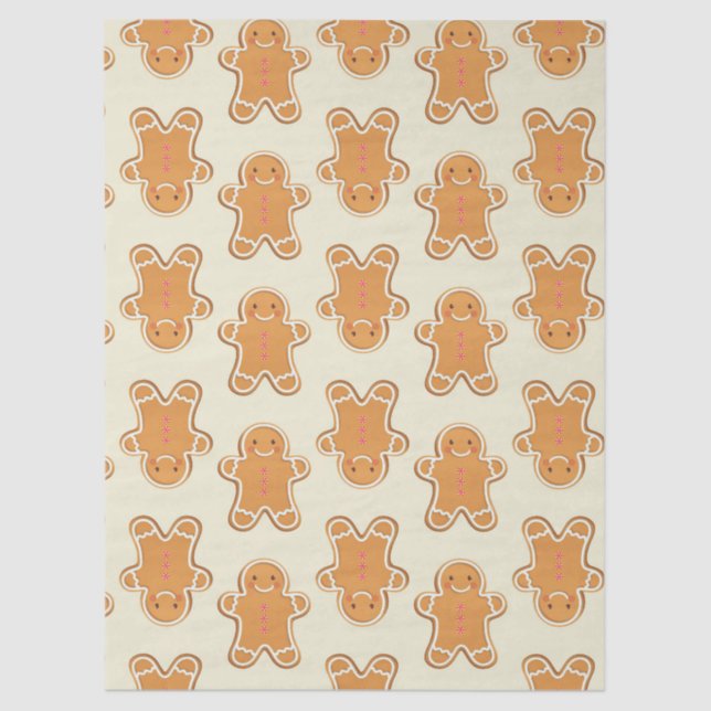 Papel De Seda  Christmas Gingerbread Baby Gift Wrapping Paper (Anverso)