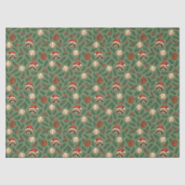 Papel De Seda Christmas Raccoon Baseball Tissue Paper