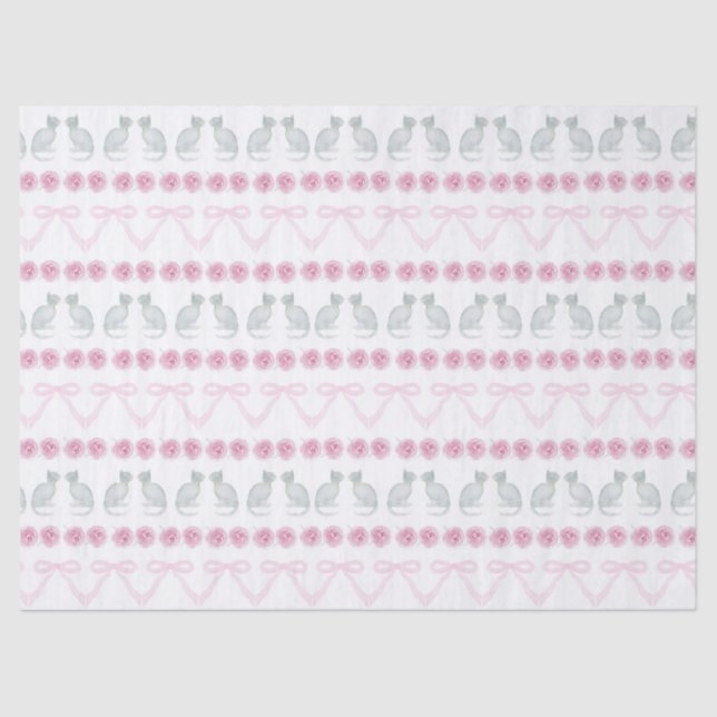 Papel De Seda Christmas Snowflakes and Trees (Anverso)