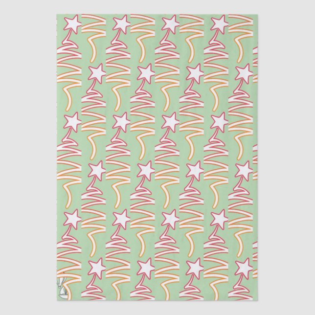 Papel De Seda Christmas Star Pale Green  (Anverso)