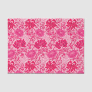 Papel De Seda Chrysanthemums de William Morris, rosa de Fuchsia
