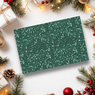 Papel De Seda Chunky Confetti Purpurina Sparkle Dark Green