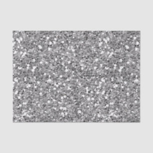 Papel De Seda Chunky Confetti Purpurina Sparkle Silver