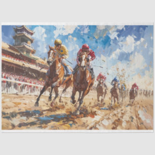 Papel De Seda Churchill Kentucky Derby Race Decoupage