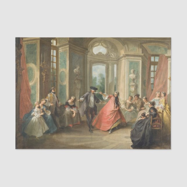 Papel De Seda Ciegos de Nicolas Lancret (Anverso)