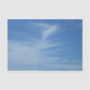 Papel De Seda Cielo azul con nubes blancas Foto abstracta de la