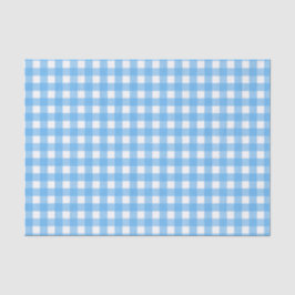 Papel De Seda Cielo azul gingham