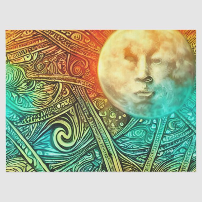 Papel De Seda Cielo celeste (Anverso)