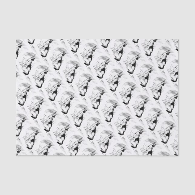 Papel De Seda Cielo del perro, la multitud del amo (Anverso)