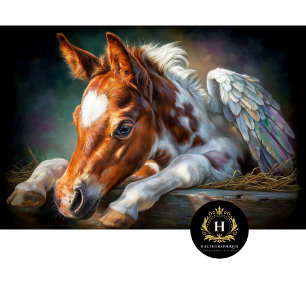 Papel De Seda Cielo Potro Alado Corazón Llama Decoupage