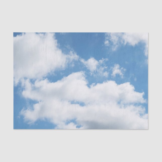 Papel De Seda cielo, tiempo, naturaleza, blanco, azul, nube, luz (Anverso)
