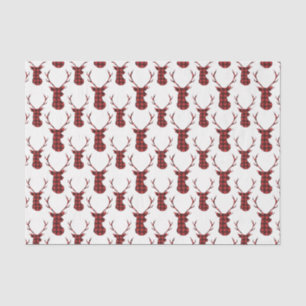 Papel De Seda Ciervo rojo de cuadros de Búfalo