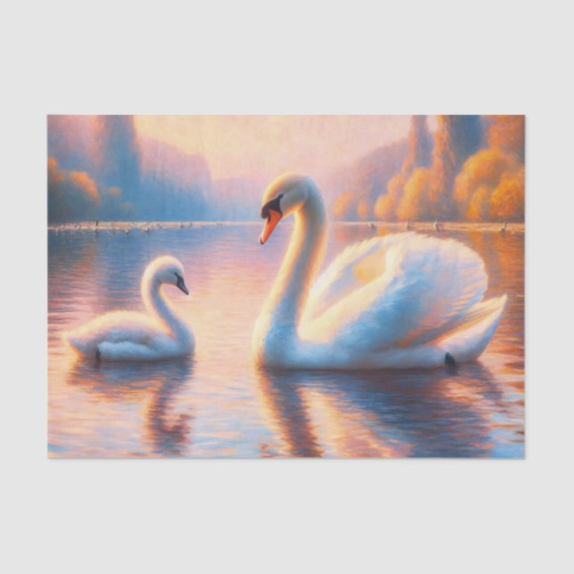 Papel De Seda Cignet y la desconexión de cisnes (Anverso)