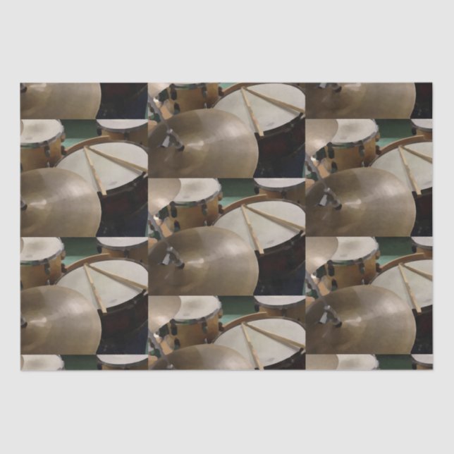 Papel De Seda Címbalos y palos de tambor (Anverso)