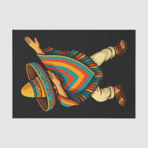 Papel De Seda Cinco de Mayo Dabbing mexicano Poncho