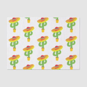 Papel De Seda Cinco De Mayo Sombrero Cactus Fiesta Mexicana