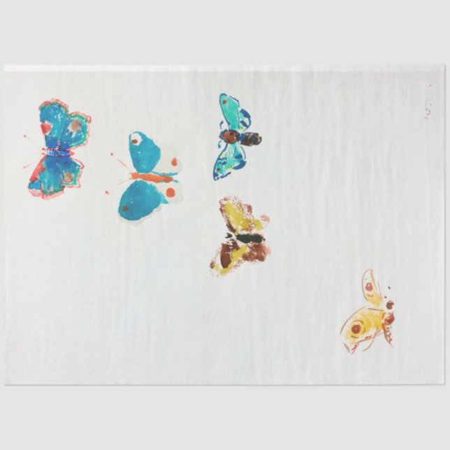Papel De Seda Cinco mariposas, Redon (Anverso)