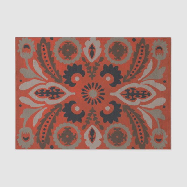 Papel De Seda Cinnabar Suzani II (Anverso)