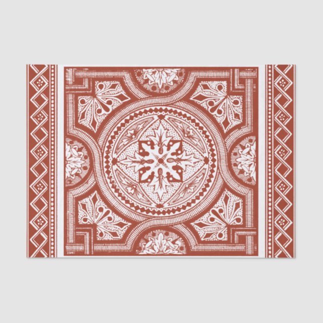 Papel De Seda Cinnabar Woodblock IV (Anverso)