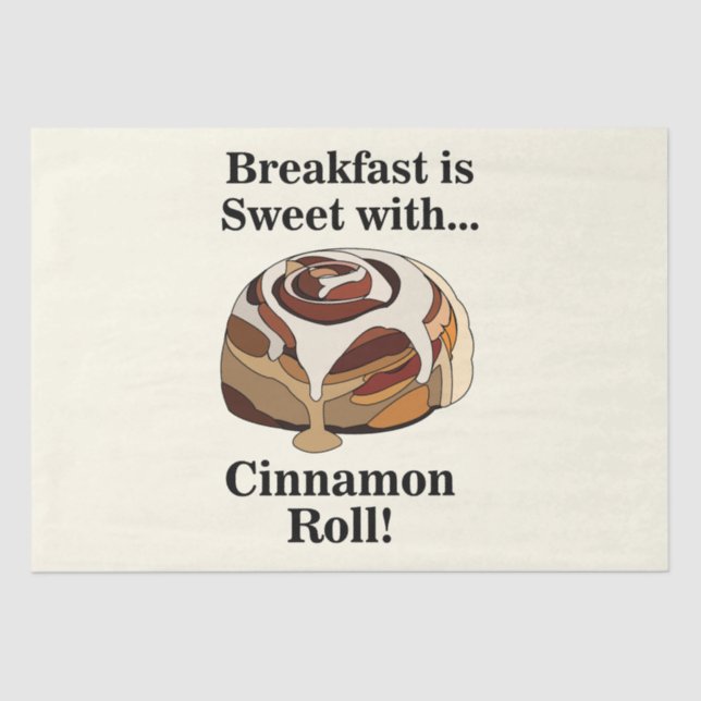 Papel De Seda Cinnamon Rolls Sweet Bun Pastry (Anverso)