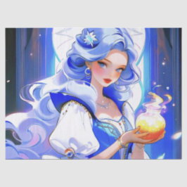 Papel De Seda Cinta azul de la posición de la bruja Halloween re