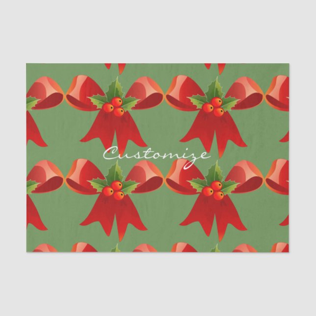 Papel De Seda Cinta roja Holly Thunder_Cove (Anverso)
