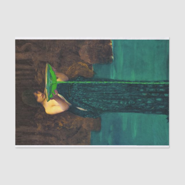 Papel De Seda Circe Invidiosa por John William Waterhouse (Anverso)